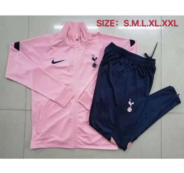 Tottenham Hotspur Pink Jacket Training Kits with Trousers 2020/21